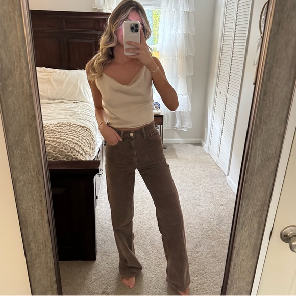 Zara corduroy straight leg jeans - Picture 5 of 6